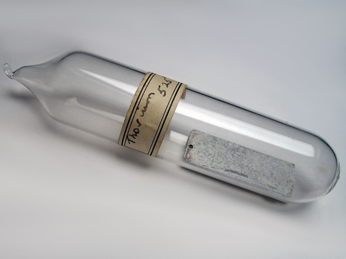 Thorium Metal in Ampoule, corroded